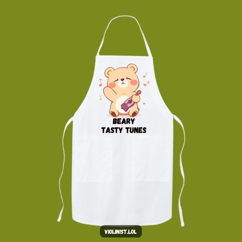Funny Bear Maestro Apron: Cook with Passionate Flair