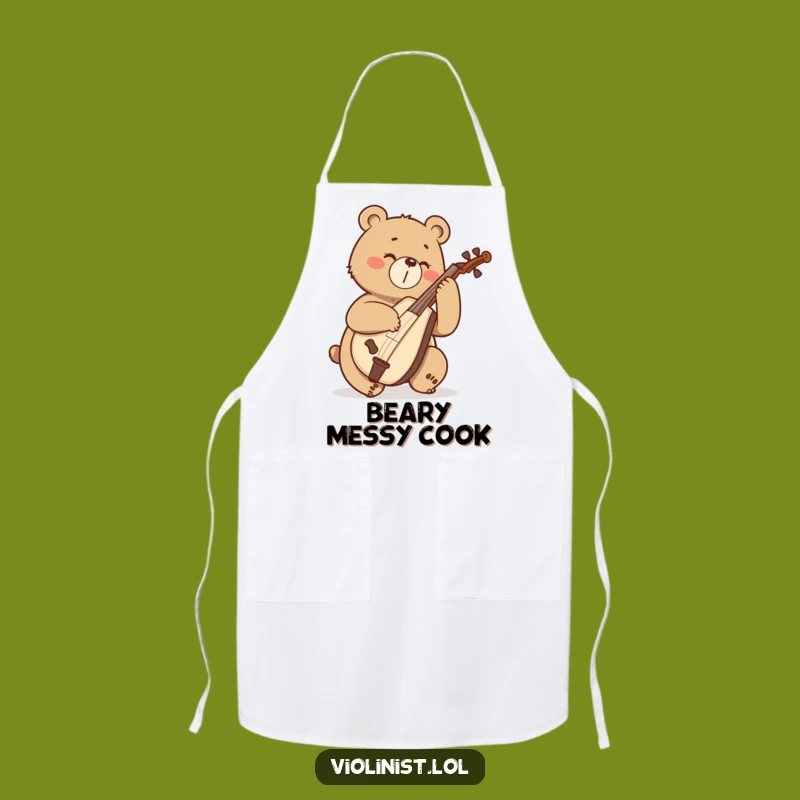 Funny Bear Cello Apron: Cook with a Symphonic Roar, a Hilarious Gift