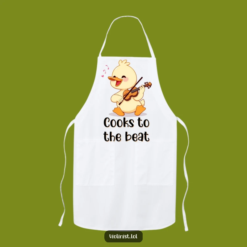 Funny Duck Violinist Apron: Cook with Concert-Level Flair, a Hilarious Gift
