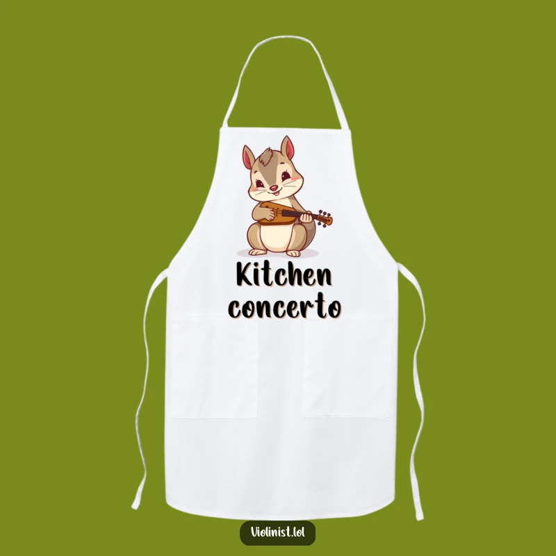 Funny Squirrel Chef Apron: Fiddling Up a Feast, Hilarious Kitchen Gift