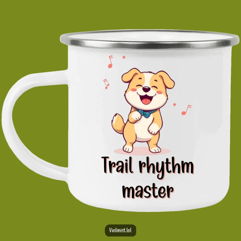 Funny Dog Dancing Camping Mug - Campfire Beats!