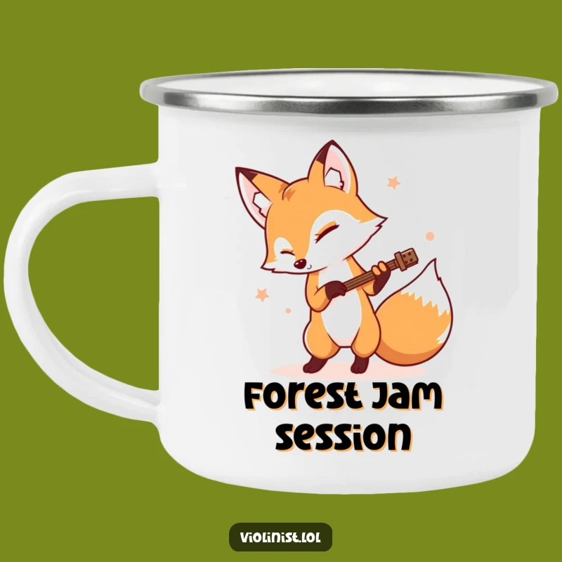 Funny Fox Campfire Mug: Brews and Beats for the Trail