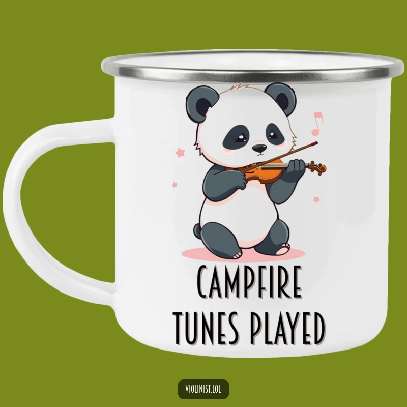 Funny Panda Music Camping Mug: Adventure with Swinging Melodies