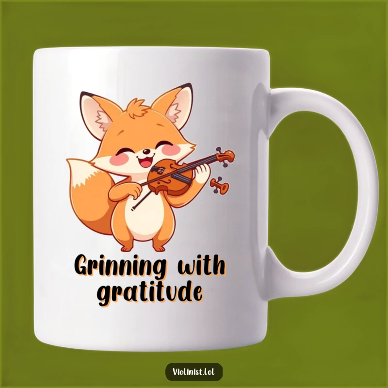 Funny Fox Violinist Mug: A Joyful Musician's Perfect Funny Gift