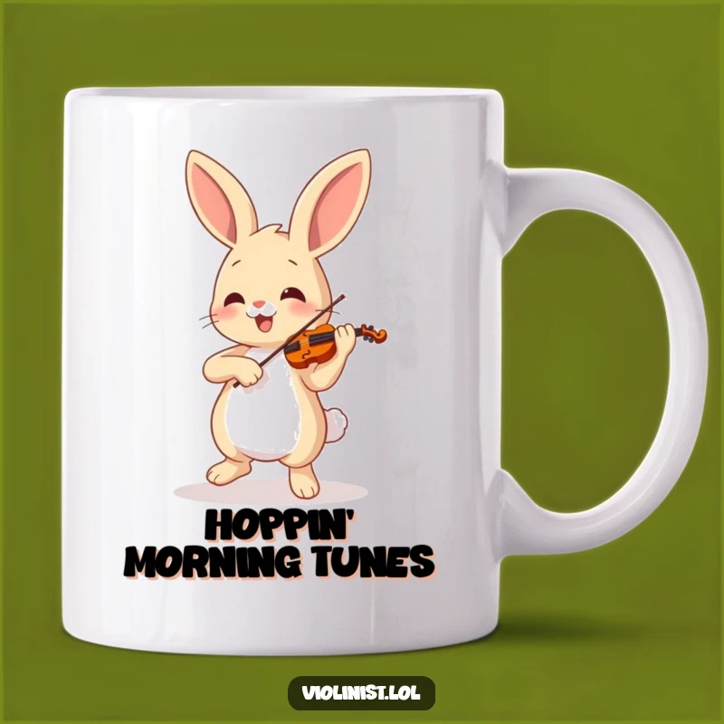 Funny Bunny Violinist Mug: A Hilarious Gift for Music Lovers