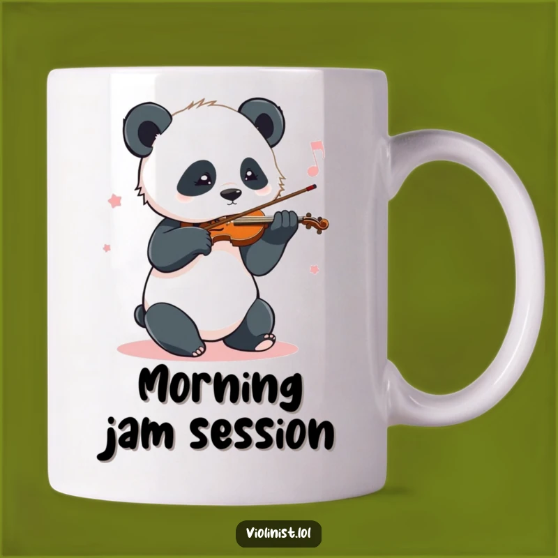 Funny Panda Violin Mug: Musical Joy for a Playful Gift