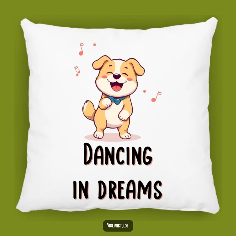 Funny Dog Dancing Pillow - Comfy & Rhythmic Decor