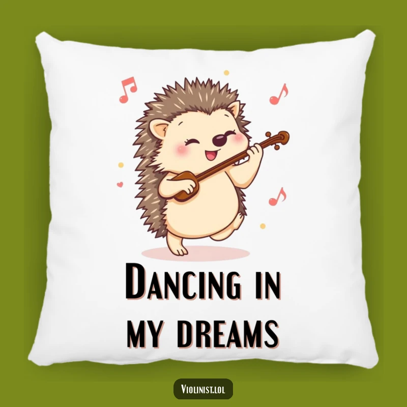 Funny Hedgehog Violin Pillow: Cozy Up with Lively Music and Adorable Comfort