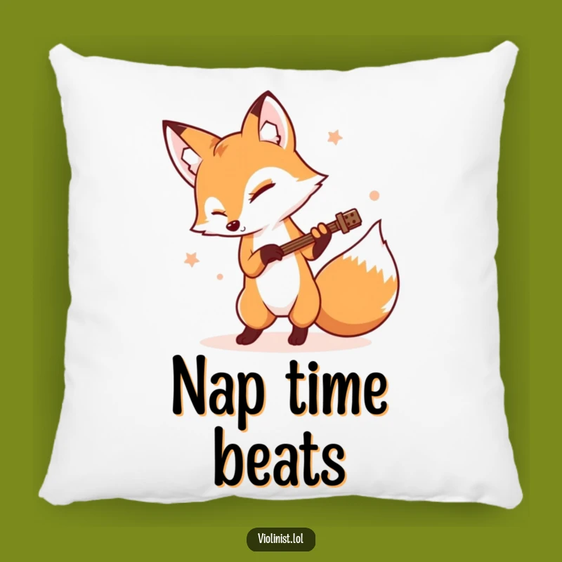 Comfy Funny Fox Rhythm Pillow: Relax with a Beat