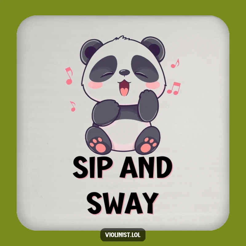 Funny Panda Melody Coaster: Protect Surfaces with Blissful Tunes
