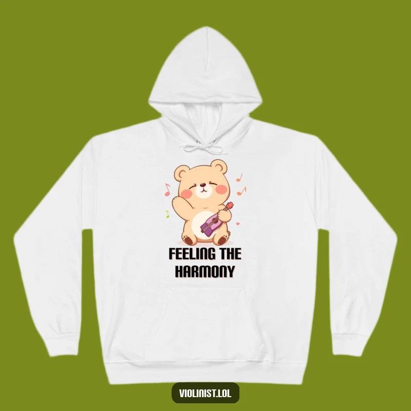 Cozy Funny Bear Music Hoodie: Embrace Warmth and Melodies