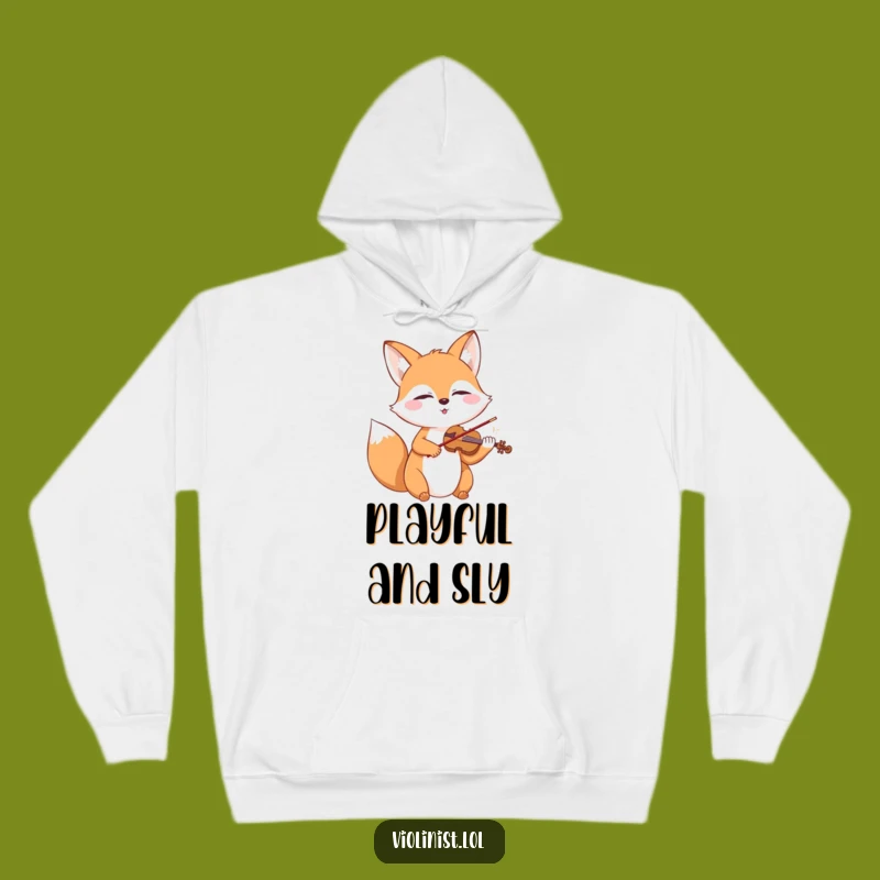 Funny Fox Violin Hoodie: Cozy Up with Sweet Melodies, a Hilarious Gift