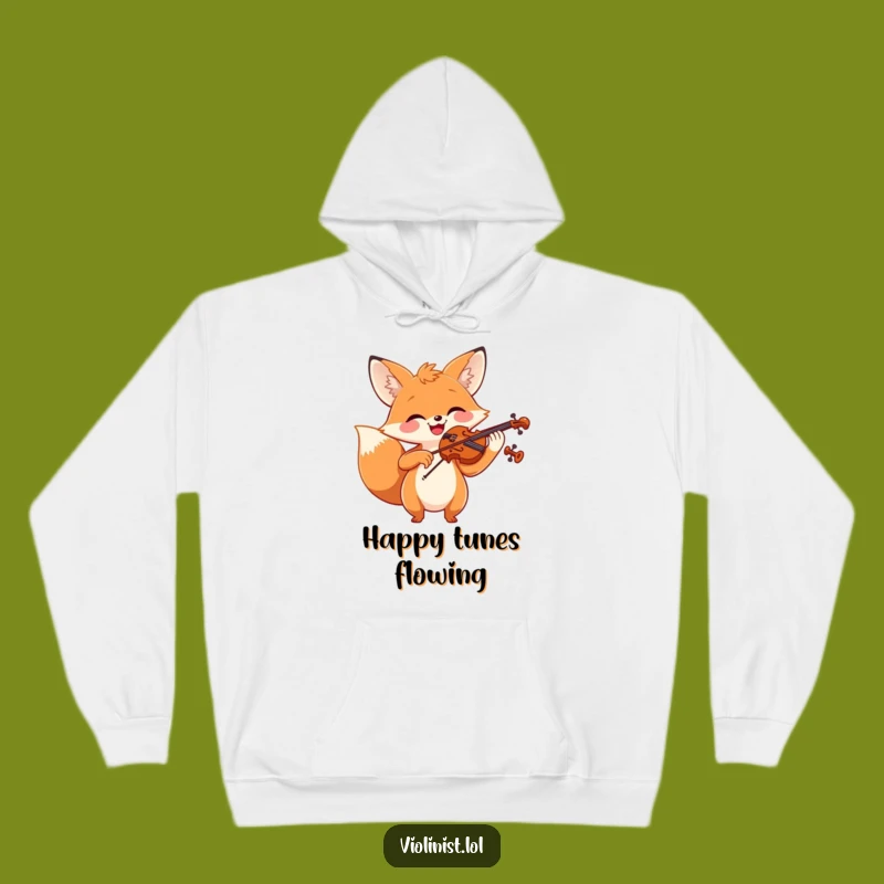 Funny Fox Violin Hoodie: Cozy Up with This Cheerful Musician's Funny Gift