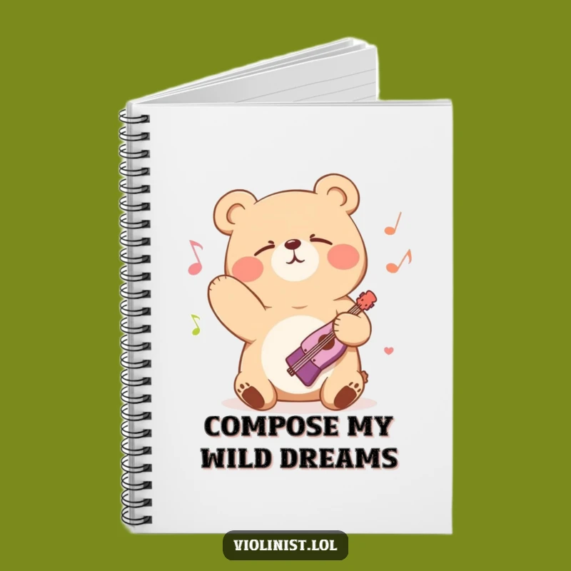 Funny Bear Symphony Notebook: Compose Your Thoughts Beautifully