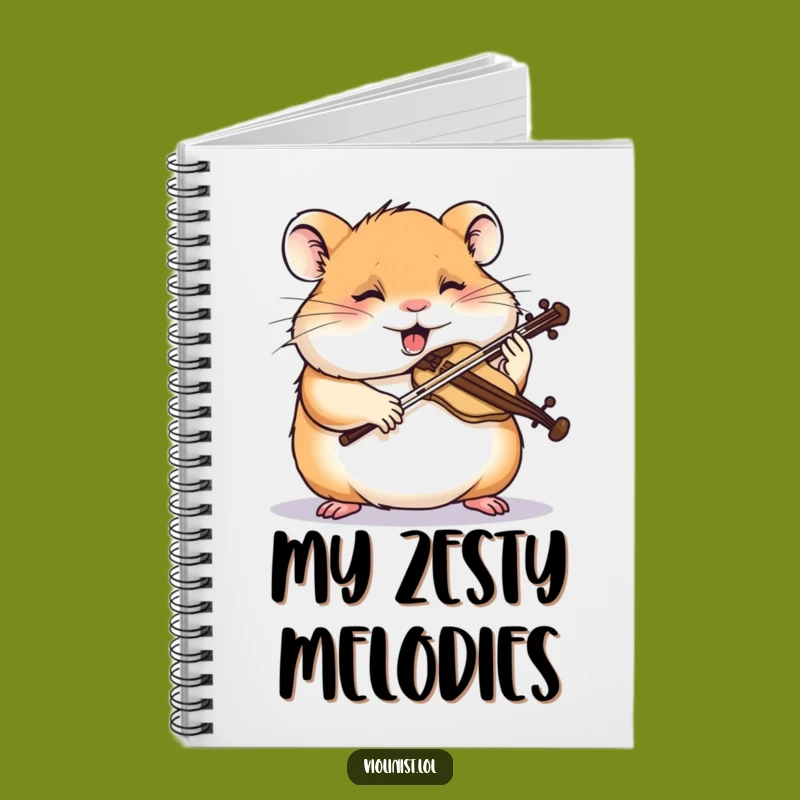 Funny Hamster Violin Notebook: Dedicated Musician Journal, Perfect Gift