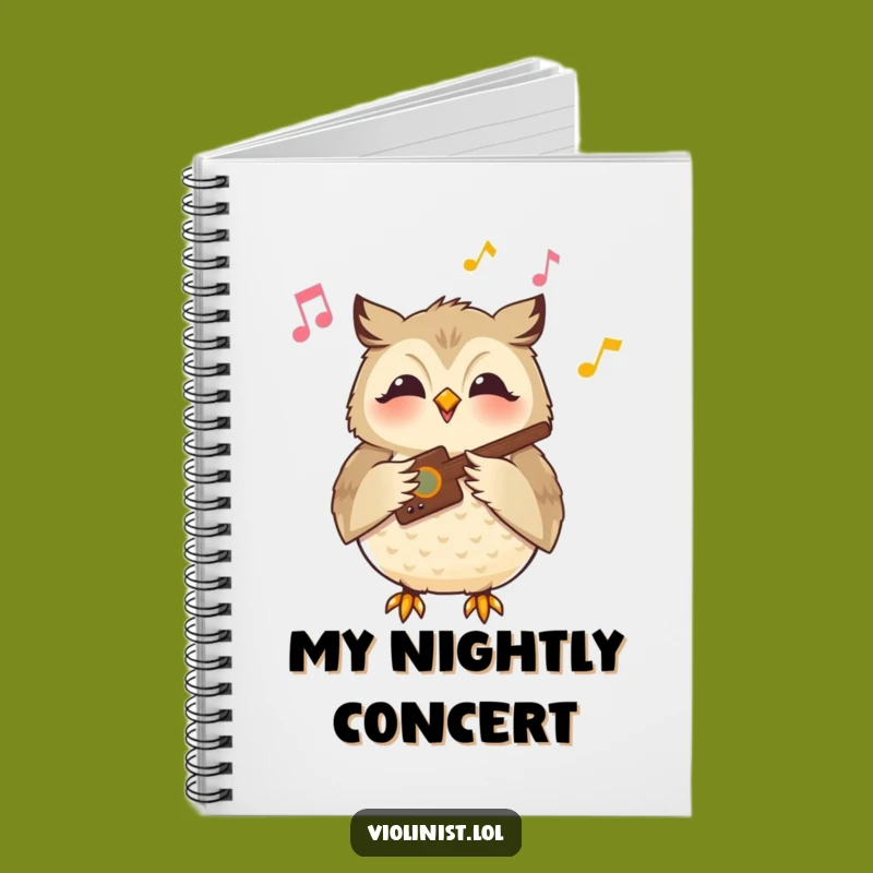 Funny Owl Music Notebook: Serene Musician Journal, Perfect Gift