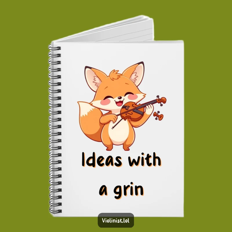 Funny Fox Violin Notebook: Capture Your Thoughts with This Joyful Musician's Funny Gift
