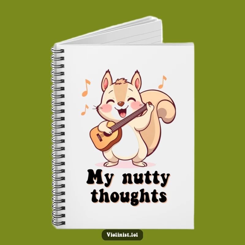 Funny Squirrel Violinist Notebook: Energetic Notes, Perfect Funny Gift!