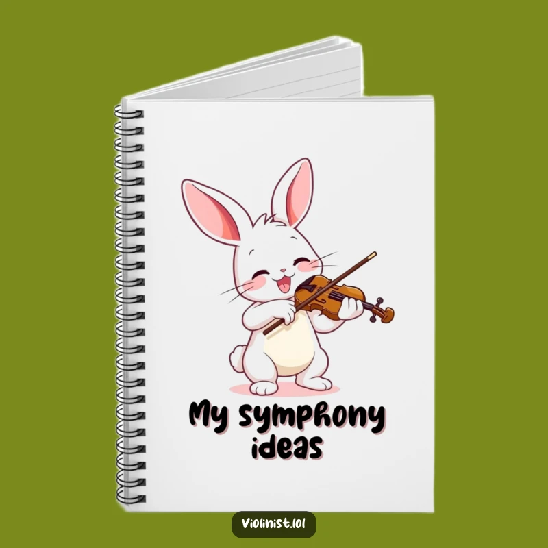 Funny Bunny Violinist Notebook - Jot Down Your Melodies