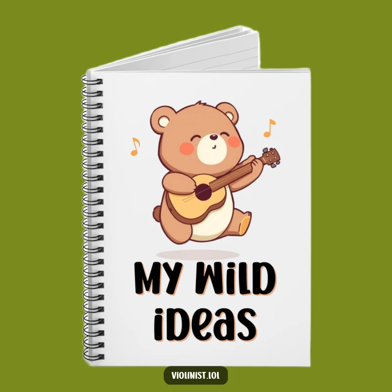 Funny Energetic Bear Notebook: Jot Down Joyful Tunes and Ideas with this Gift