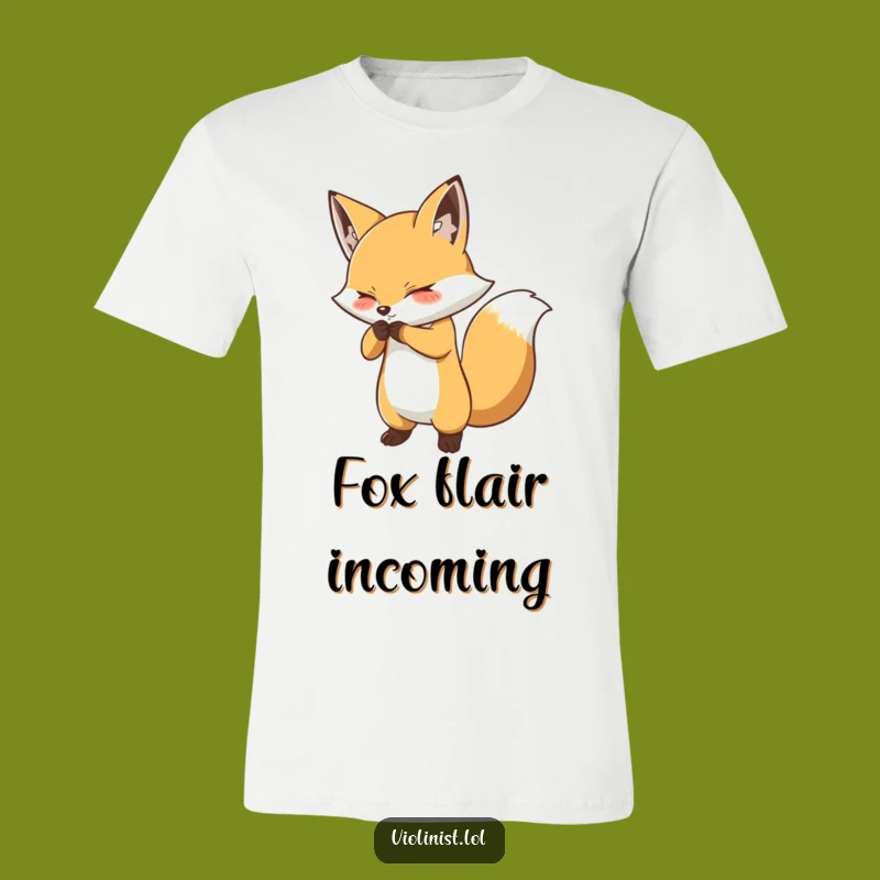 Funny Fox Bow T-Shirt: Make a Statement with This Hilarious Theatrical Tee