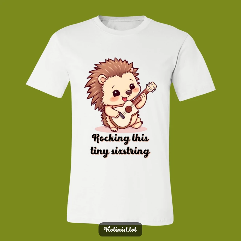 Funny Hedgehog Guitar Shirt: Unleash Your Inner Rockstar with This Tee