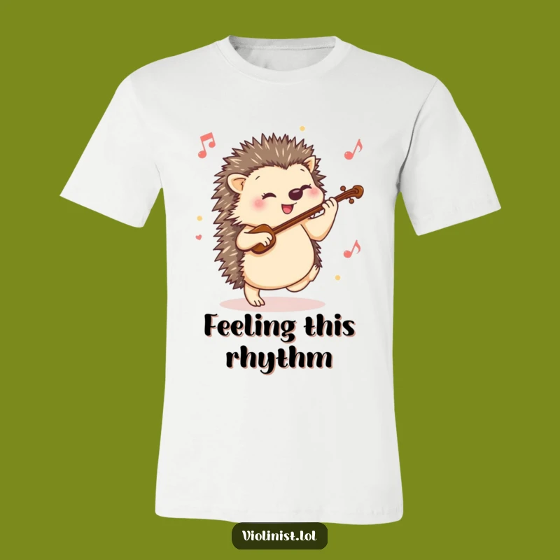 Funny Hedgehog Violin T-Shirt: Dance Through Life with Adorable Musical Humor