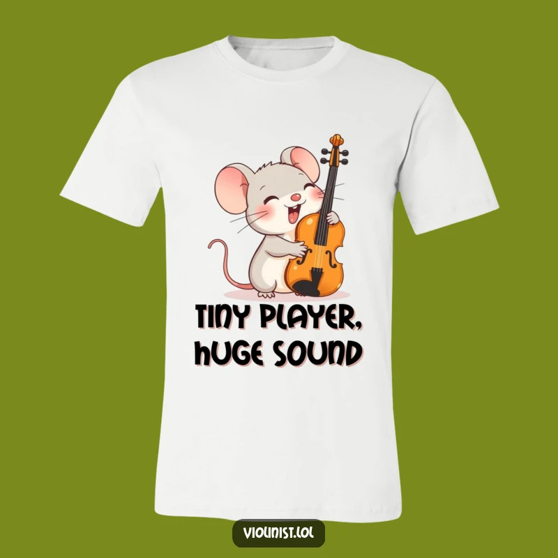 Funny Mouse Violinist T-Shirt: Giggling Musician Tee, Perfect Funny Gift!