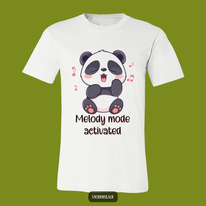 Funny Panda Melancholy T-Shirt: Wear Your Love for Music