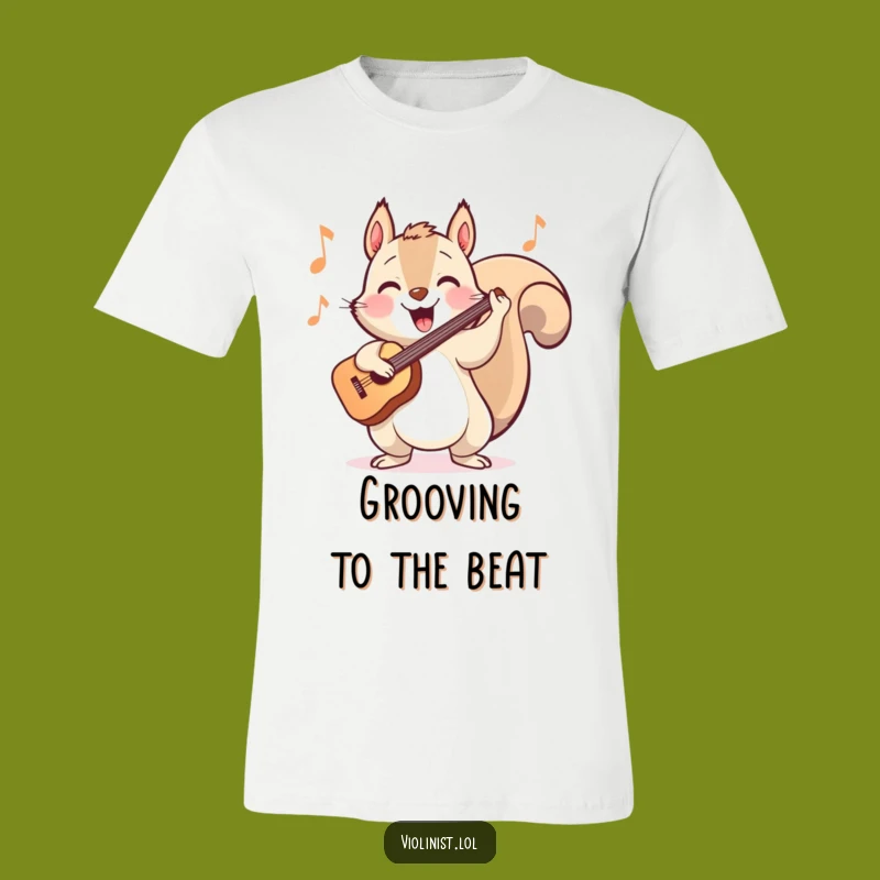Funny Squirrel Violinist T-Shirt: Energetic Musician Tee, Perfect Funny Gift!