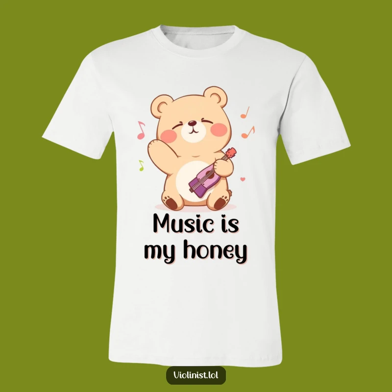 Funny Bear Bowing T-Shirt: Wear Your Musical Soul Loudly